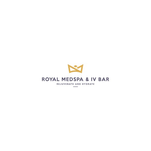 Royal Medspa & IV Bar Logo Concept