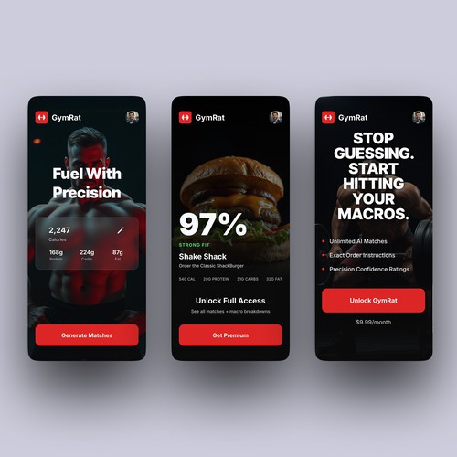 GymRat | Stop Guessing. Start Hitting Your Macros.