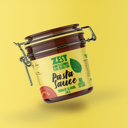 Bold concept for ZEST Pasta Sauces