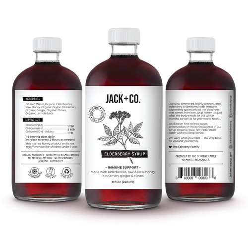 Modern Apothecary Elderberry Syrup Bottle