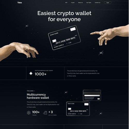 Crypto Wallet Landing Page