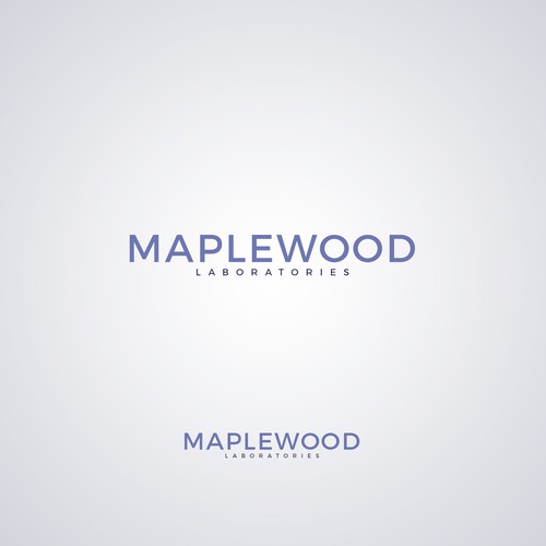 maplewood laboratories logo design