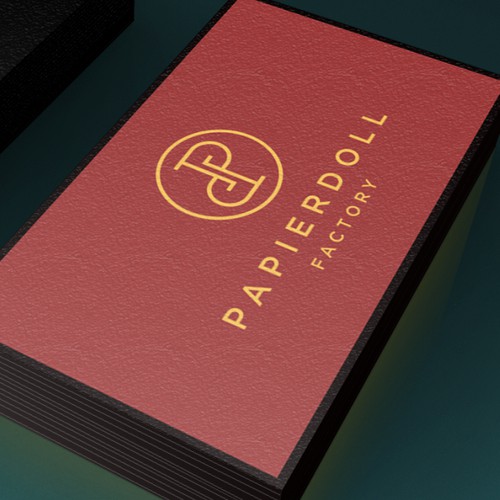 Logo concept for Papier Doll Factory, the company that sell global inspired women's apparel and accessories via virtual retail store (online); Personal Stylist Services; Closet Editing; Model Scout.