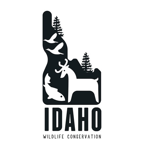 Bold logo concept for wildlife conservation