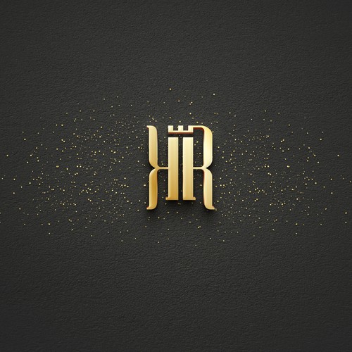 Luxurious logo design with initials K and R. 