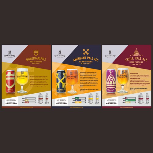 Flyer template for a brewery business