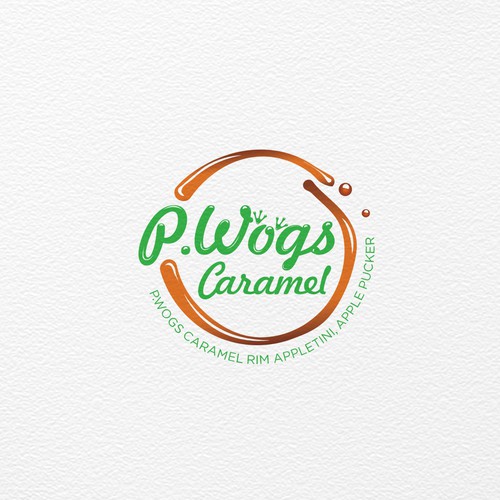 Logo design for P.Wogs Caramel