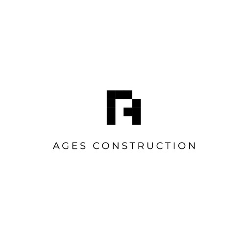 Modern CA tetris blocks acronym logo for construction firm