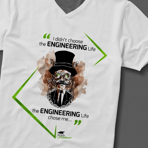 Logo with quotes for a Engineering school