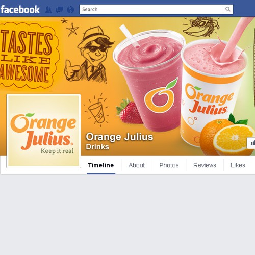 Create a fun Orange Julius Smoothie Store design