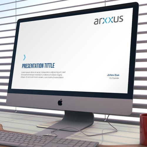 Sleek Powerpoint design for arxxus