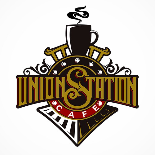 Create an amazing logo for our new restaurant, Union Station Cafe.