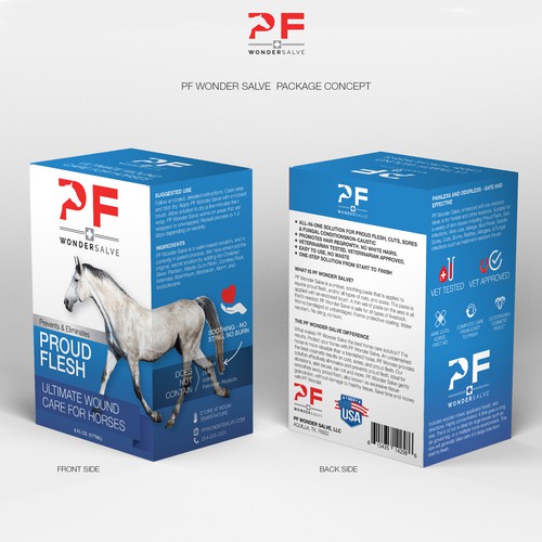 Package design for PF Wonder Salve