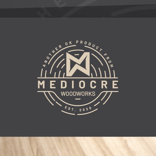 logo for MEDIOCRE WOODWORKS