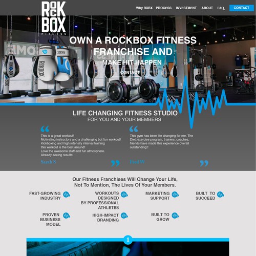 Site design concept for fitness franchise