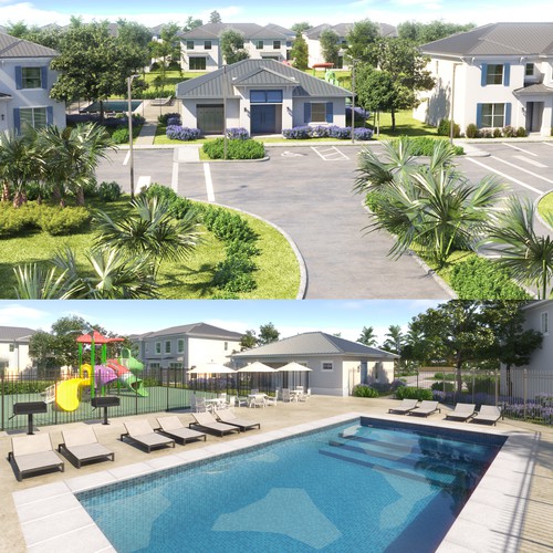 3D Photorealistic Renders - "Estancias" Residential Complex