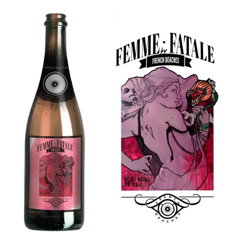 Femme Fatale-wine label 