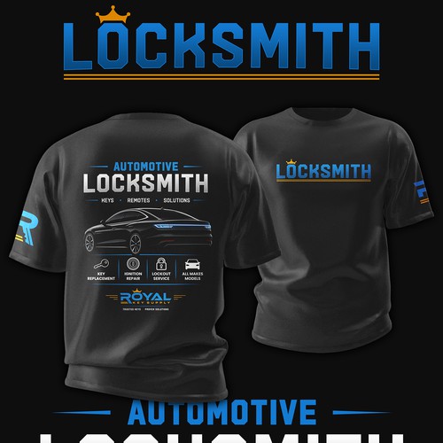 Automotive Locksmith T-shirt Design