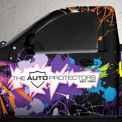 The Auto Protectors needs a crazy, colorful, eye catching truck wrap!