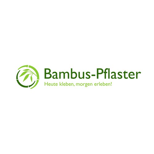 Logokonzept für Bambus-Pflaster