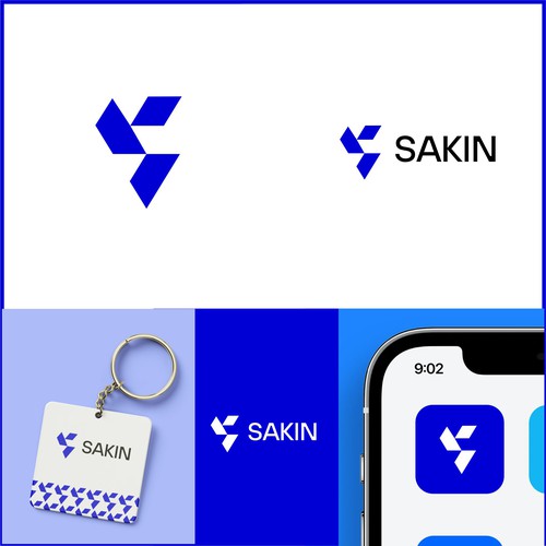 letter S geometrical anstract