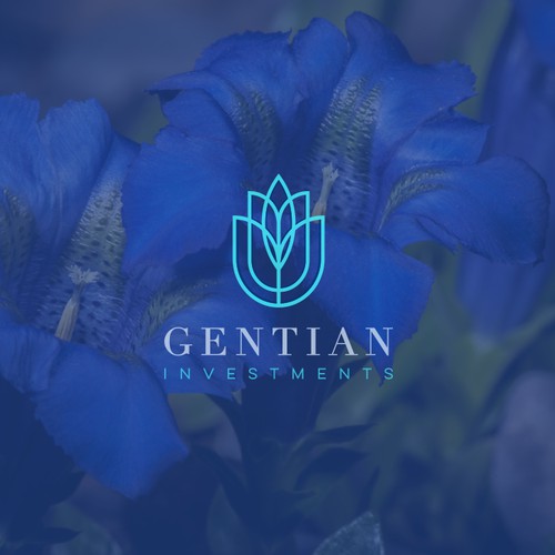 Geometric Flower Logo For Sale