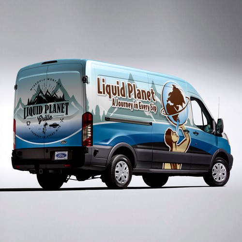 liquid planet ford transit wrap