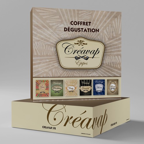 Créer le garphisme d'un coffret dégustation !! Travaux additionnels pour le gagnant.