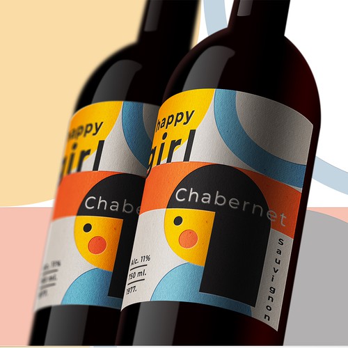 Wine label design