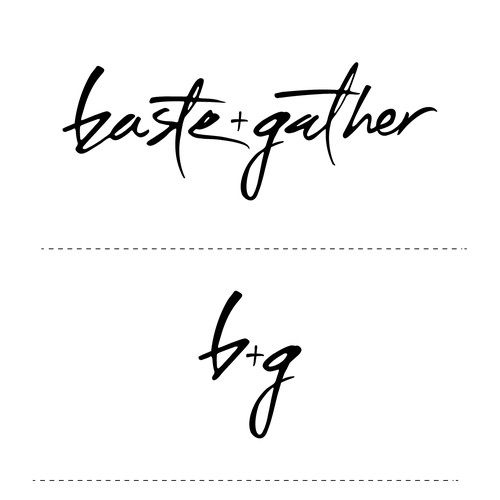 Custom lettering for a sewing blog