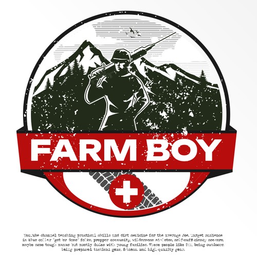 Bold Logo Design for Farm Boy RN
