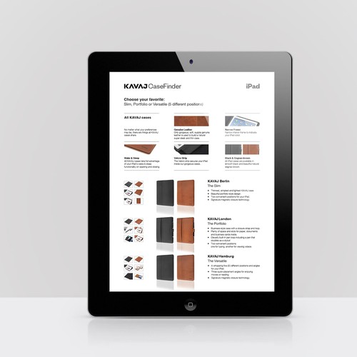Clean advertising graphics for an app