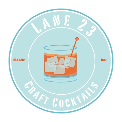 Logo concept for Lane 23 mobile bar