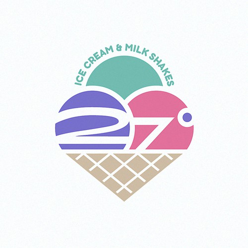 27 degrees logo design