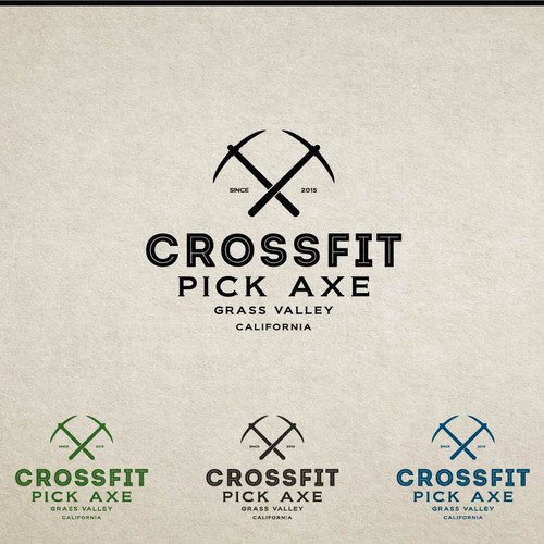 Create a quality logo that illustrates the history of grass valley while incorporating CrossFit Methodologies