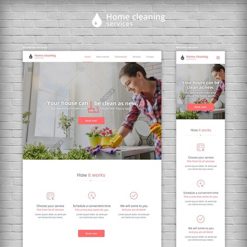 Home Cleaning Web Design