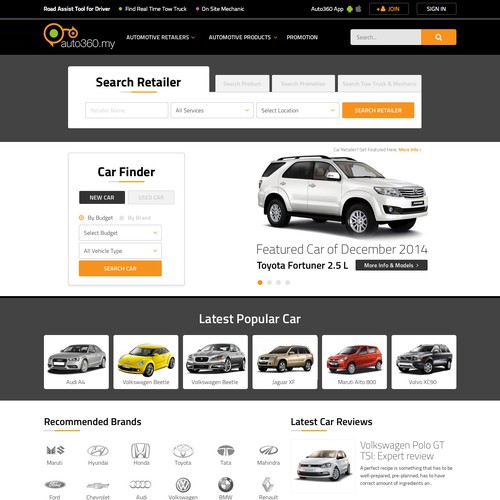 Road Assist & Automotive Directory Website