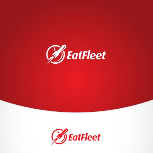 Design logo for Eat Fleet, a mobile app for food ordering.