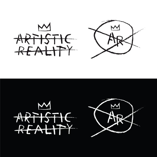 Basquiat Style Logo for Entertainment Company