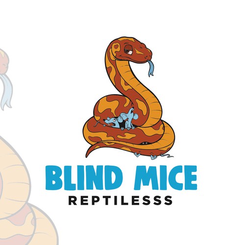 Blind Mice Mascot  Logo