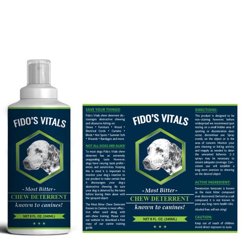 Fido's Vitals label