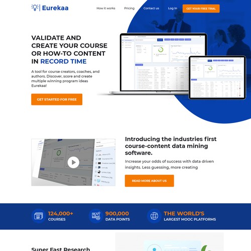 Landing page design