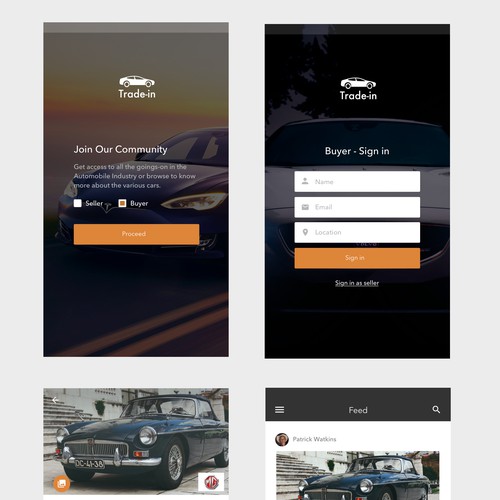 App Design for Trade-In