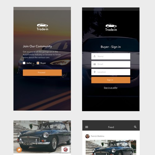 App Design for Trade-In