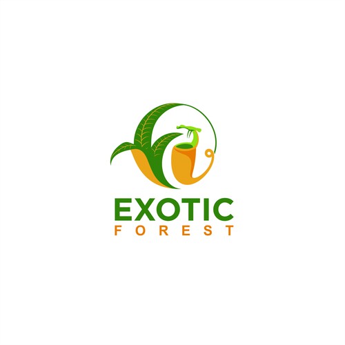 Exotic concept logo for Exotic Forest