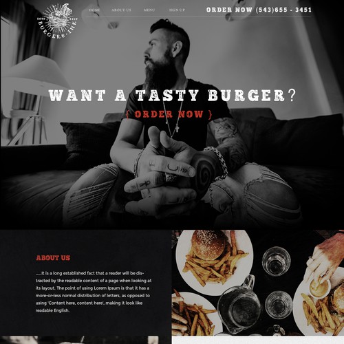 Hipster Style Delivery Website