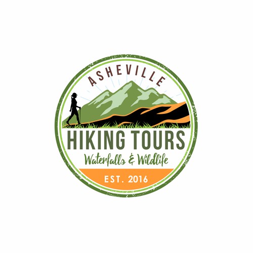 Logo design Asheville Hiking Tours