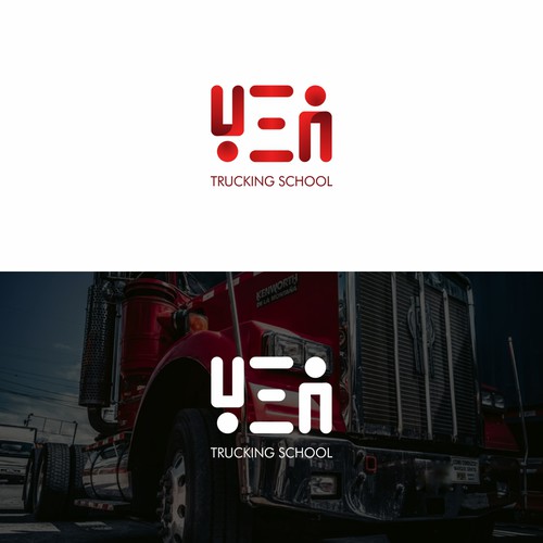 logo concept for UEI Trucking School