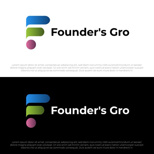 Founders gro logo design