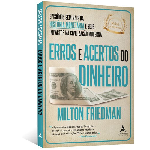 Projeto gráfico miolo do livro de Milton Friedman